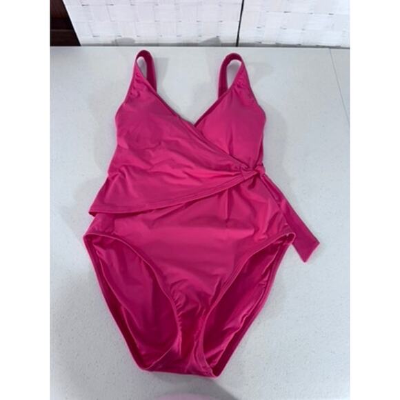 NWT!! "TOMMY BAHAMA" Pink One Piece Bathing Suit, SZ 6,MSRP 145.00,Tummy Control - Picture 1 of 8